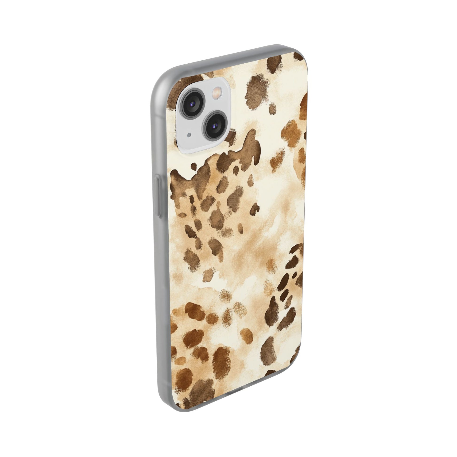Brown and Beige Watercolor Dalmatian Phone Case, Artsulli - Art is Long, Life is Short, Phone Case, , , , , , , 
