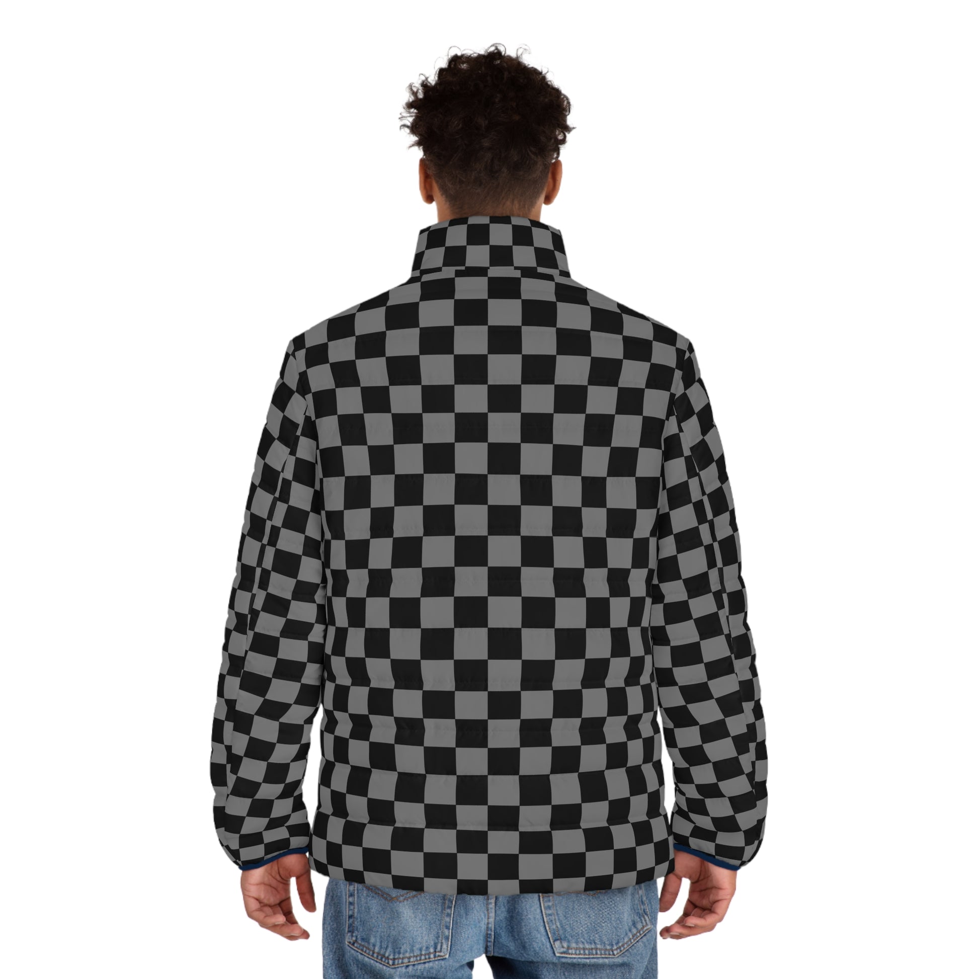 8K Void Surfer Men's Puffer Jacket (AOP), Artsulli - Art is Long, Life is Short, All Over Prints, , , , , , , 