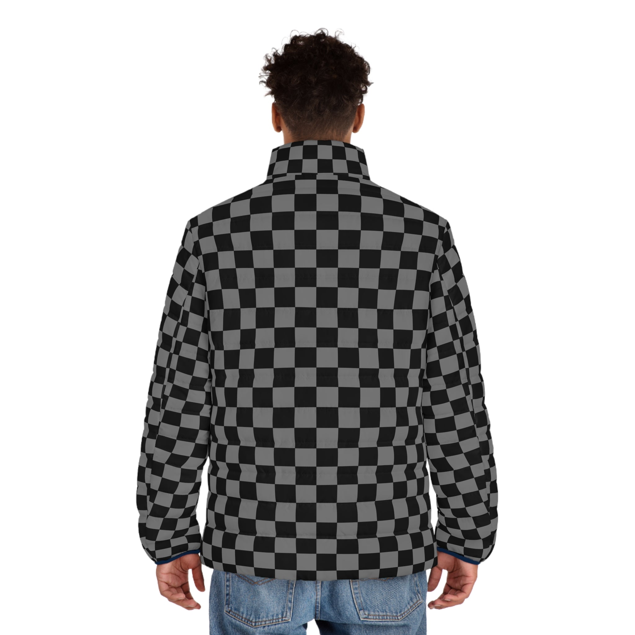 8K Void Surfer Men's Puffer Jacket (AOP), Artsulli - Art is Long, Life is Short, All Over Prints, , , , , , , 