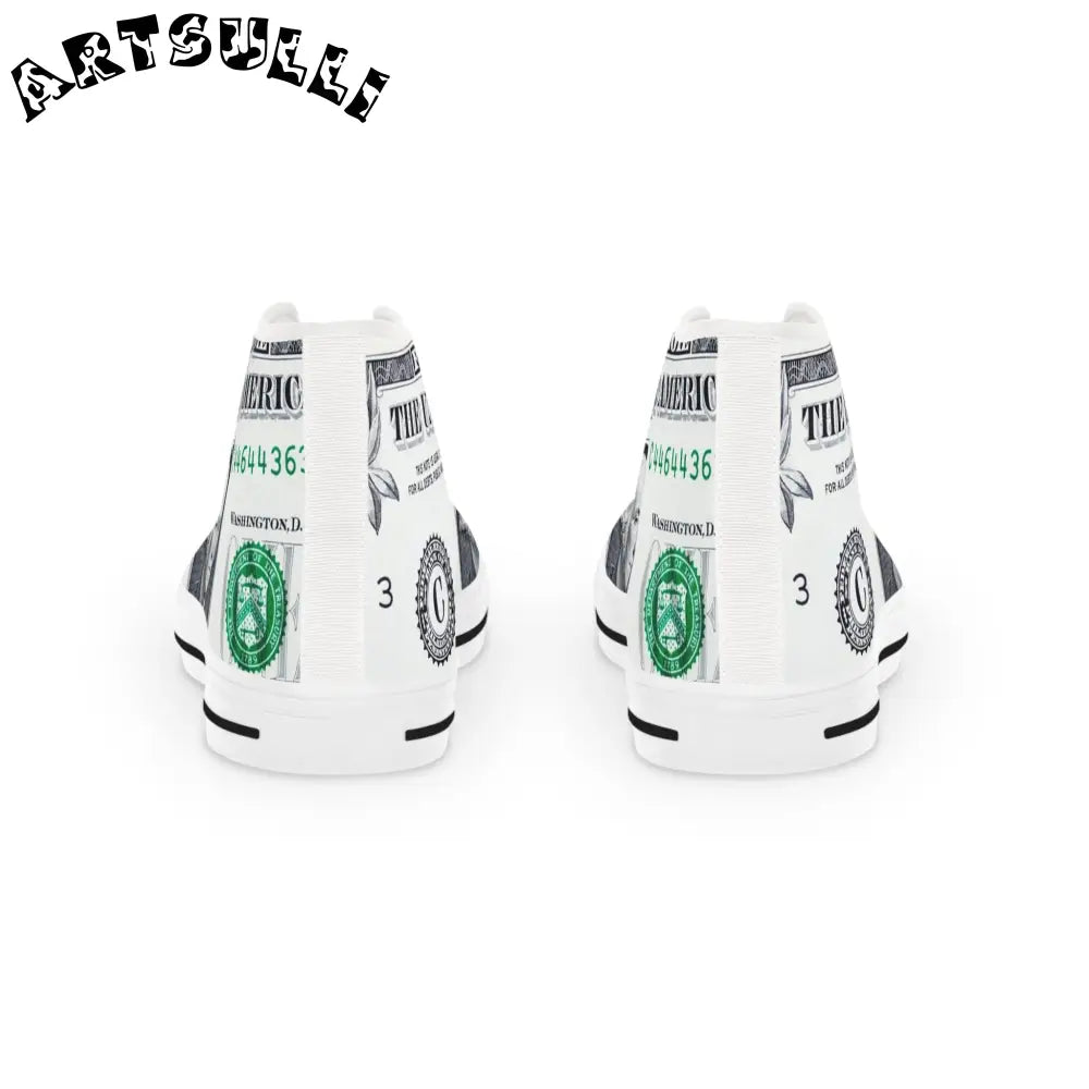 JAKKOUTTHEBXX Dollar Bill High Tops with Deodorant Memory Foam 2025