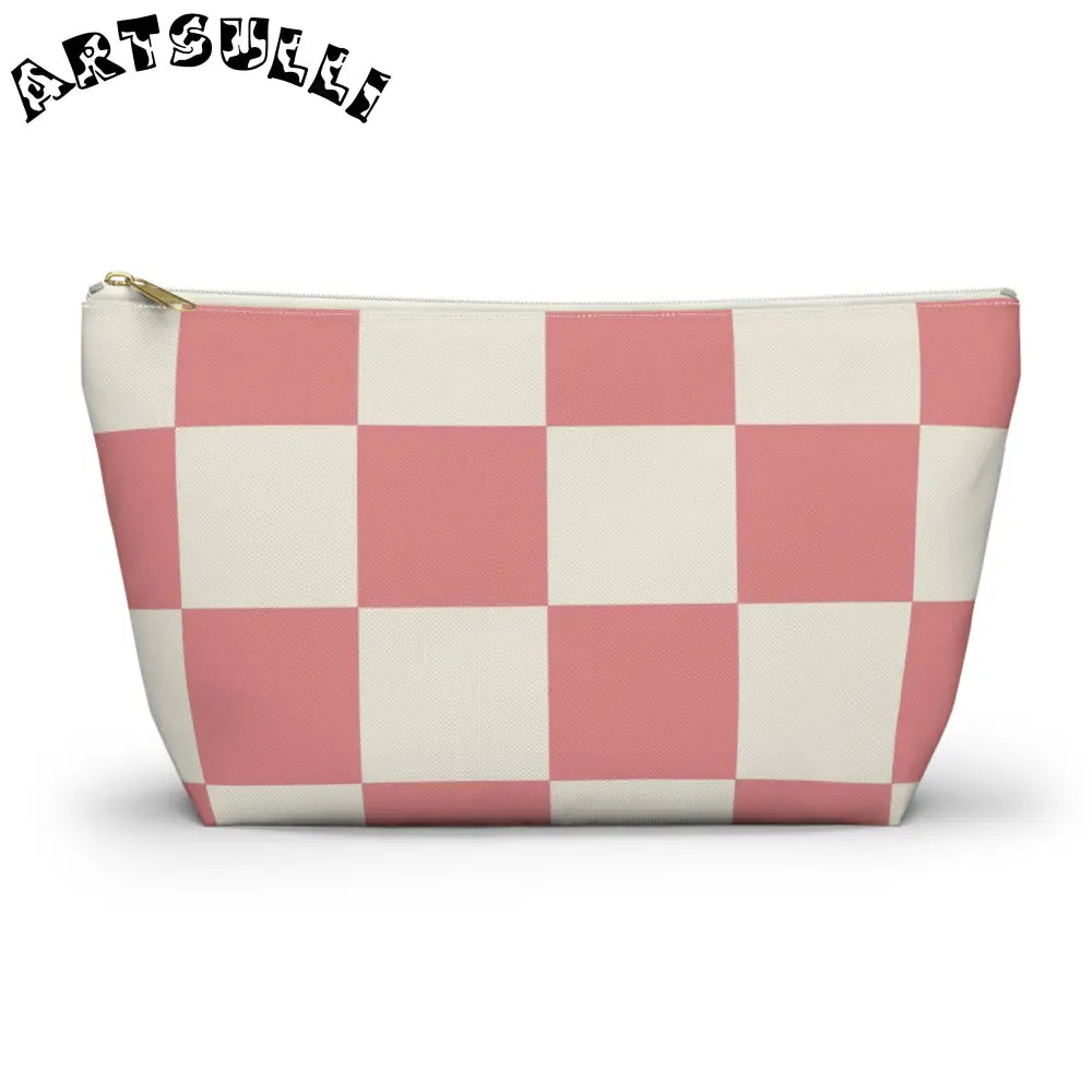 JAKKOUTTHEBXX Retro Checkered Grassland Sprites Accessory Pouch w