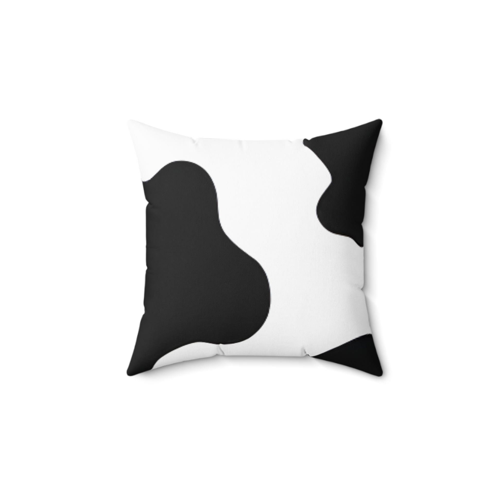 Cow Print Focus Spun Polyester Square Pillow, Artsulli - Art is Long, Life is Short, Home Decor, Size, 14" × 14", , , , , 33952545924561
