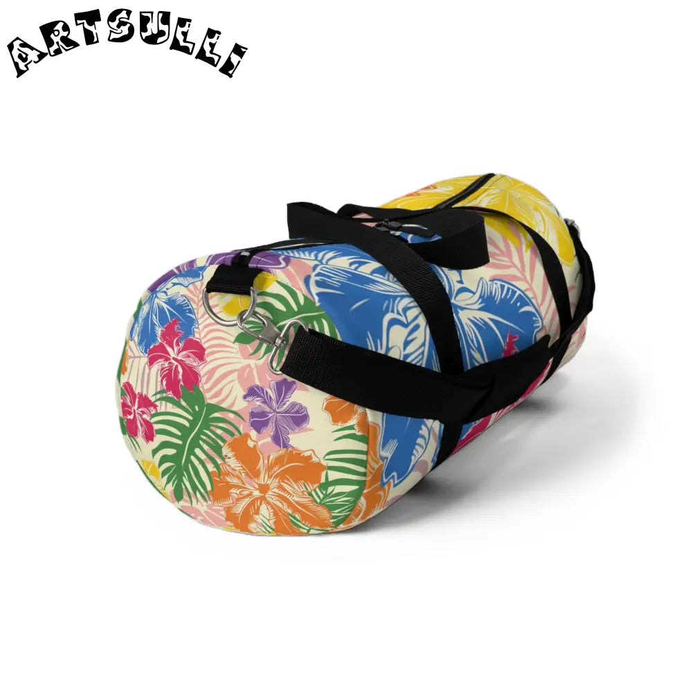 JAKKOUTTHEBXX Tropical Floral Print Duffel Bag 2025