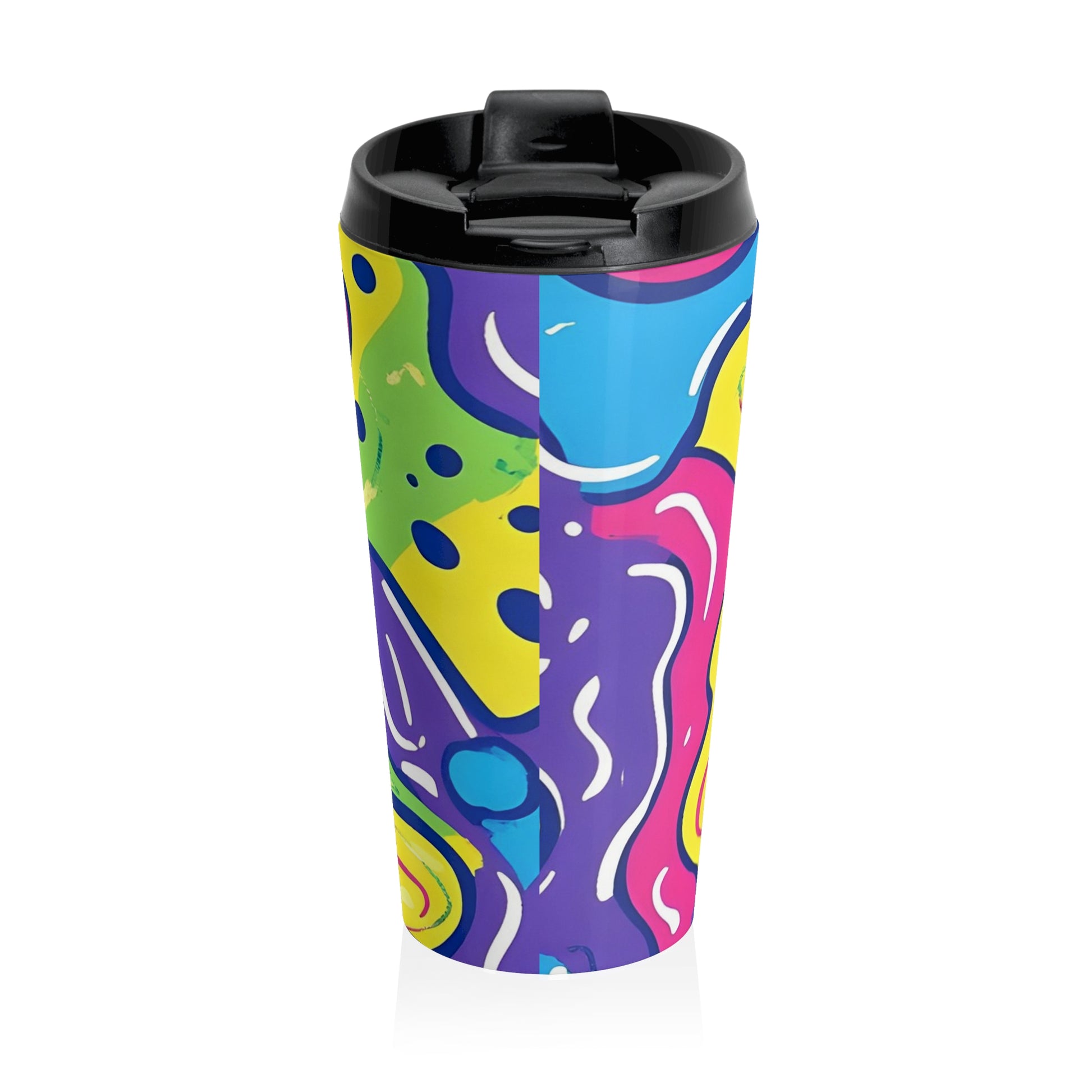 90s Trippy Slime Stainless Steel Travel Mug, Artsulli - Art is Long, Life is Short, Mug, , , , , , , 