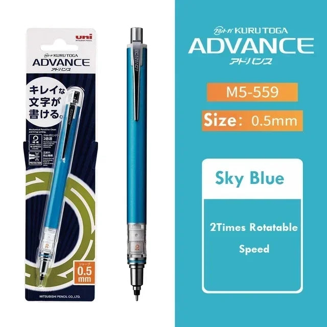 Buy The Best By Artsulli - Art is Long Life Short - Japan UNI KURA TOGA Mechanical Pencil 0.5mm Automatic Rotation Drawing Special M5-559
