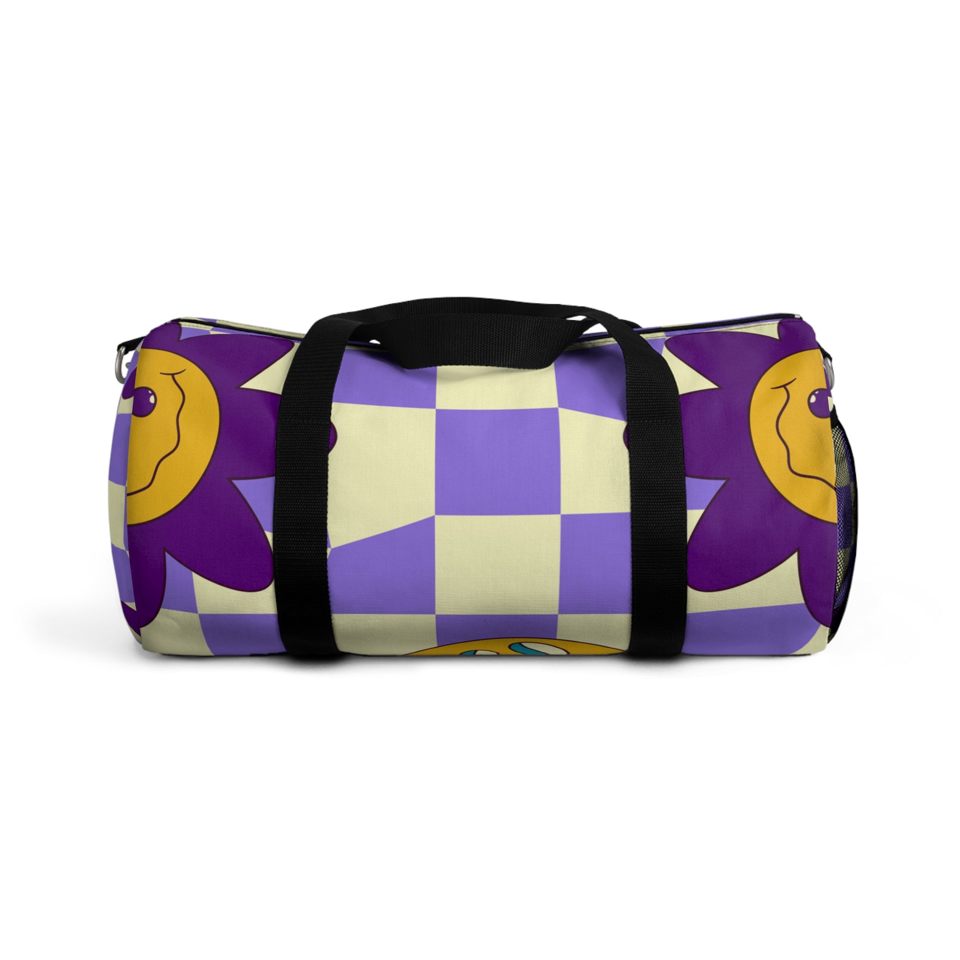 Trippy Flower Power Motifs Duffel Bag, Artsulli - Art is Long, Life is Short, Bags, Size, Small, , , , , 13584961374617