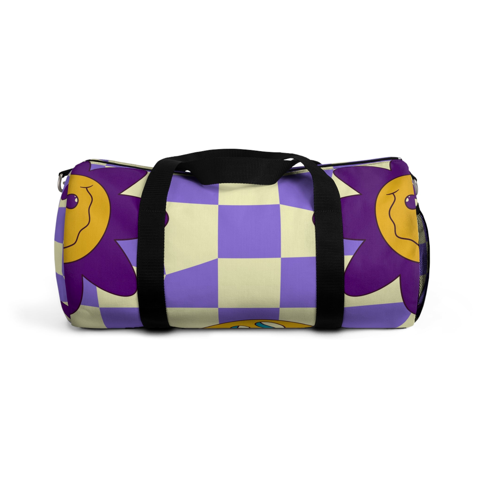 Trippy Flower Power Motifs Duffel Bag, Artsulli - Art is Long, Life is Short, Bags, Size, Small, , , , , 13584961374617