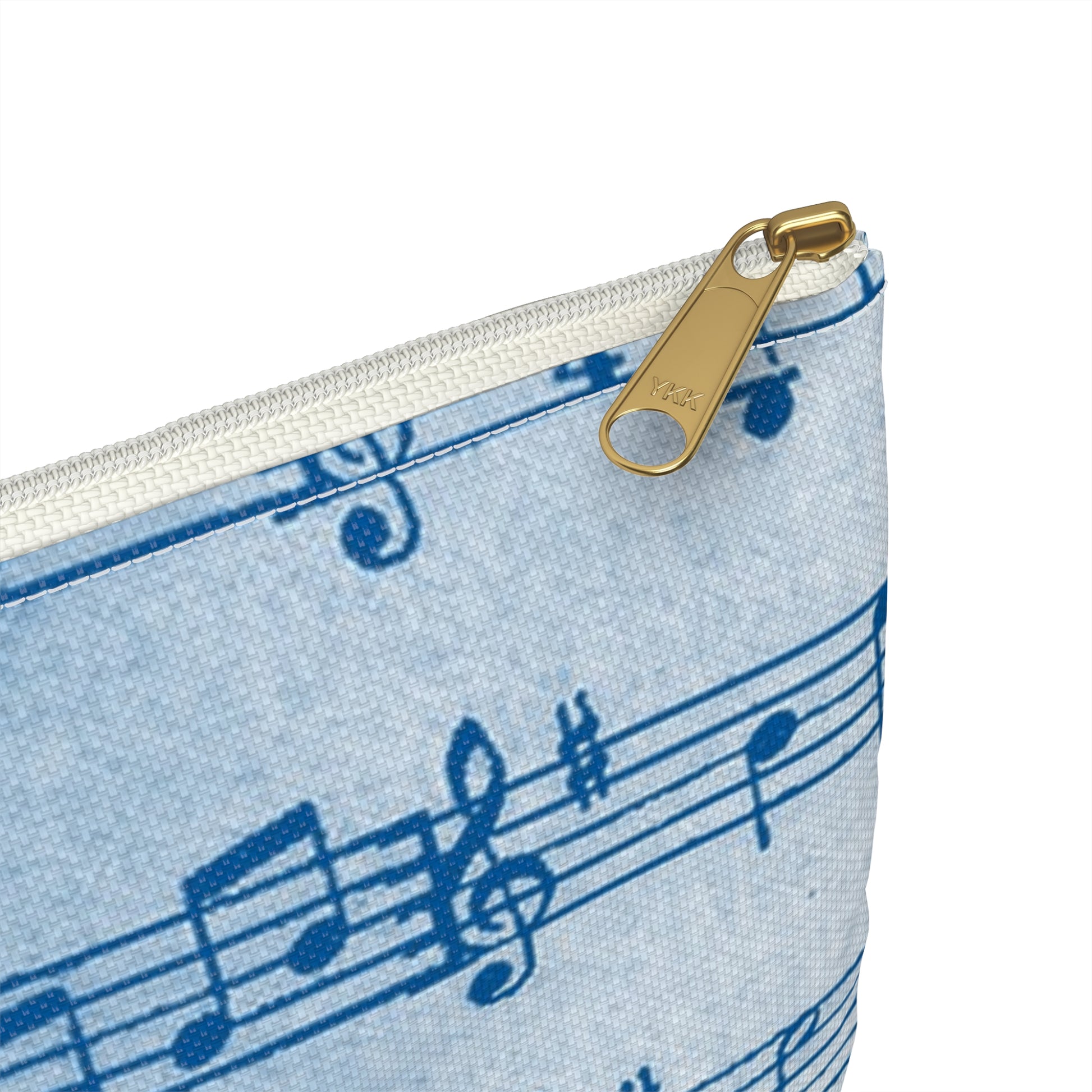 Drip Spill Type Beat Sheet Music Blue Accessory Pouch, Artsulli - Art is Long, Life is Short, Bags, , , , , , , 