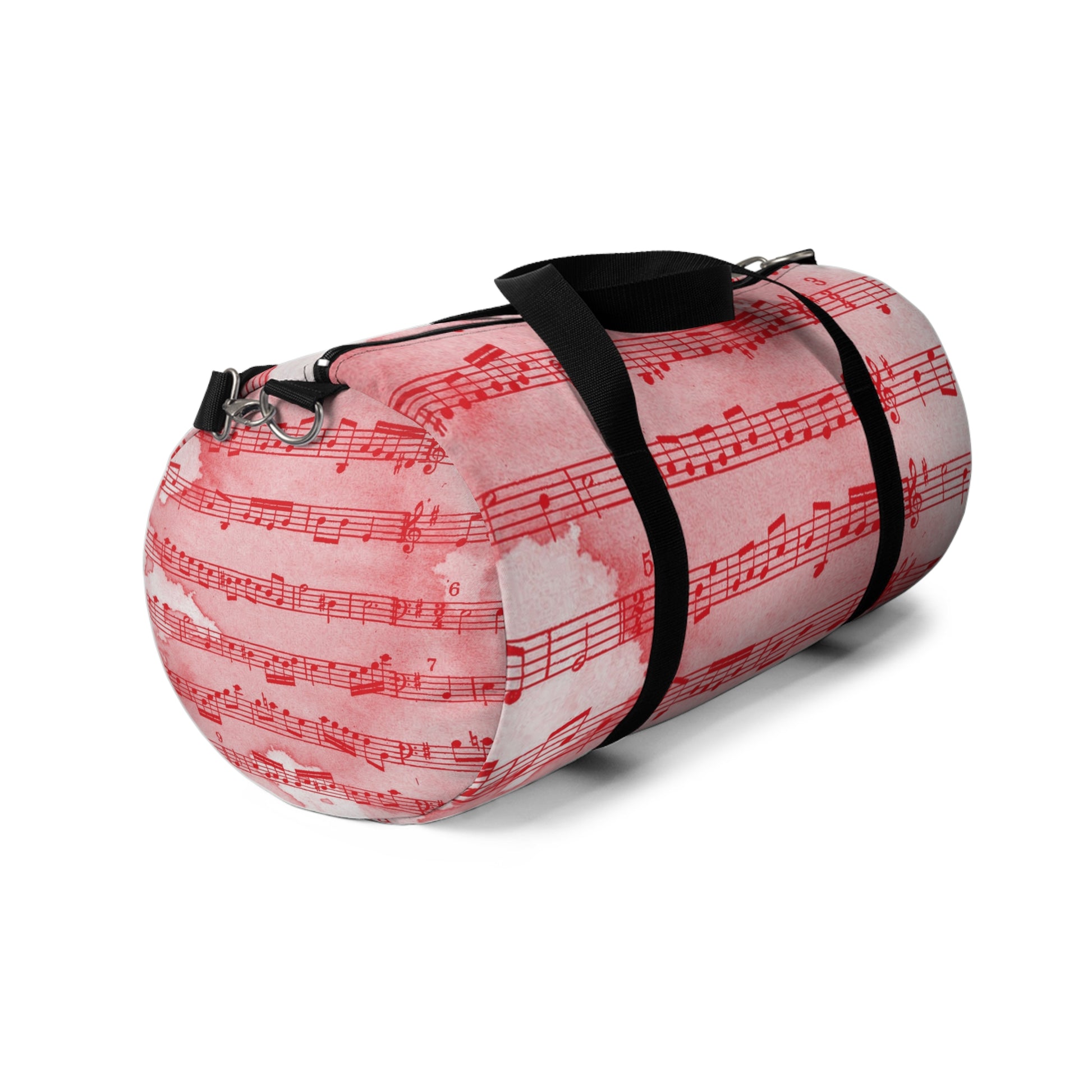 Drip Spill Type Beat Sheet Music Red Duffel Bag, Artsulli - Art is Long, Life is Short, Bags, , , , , , , 