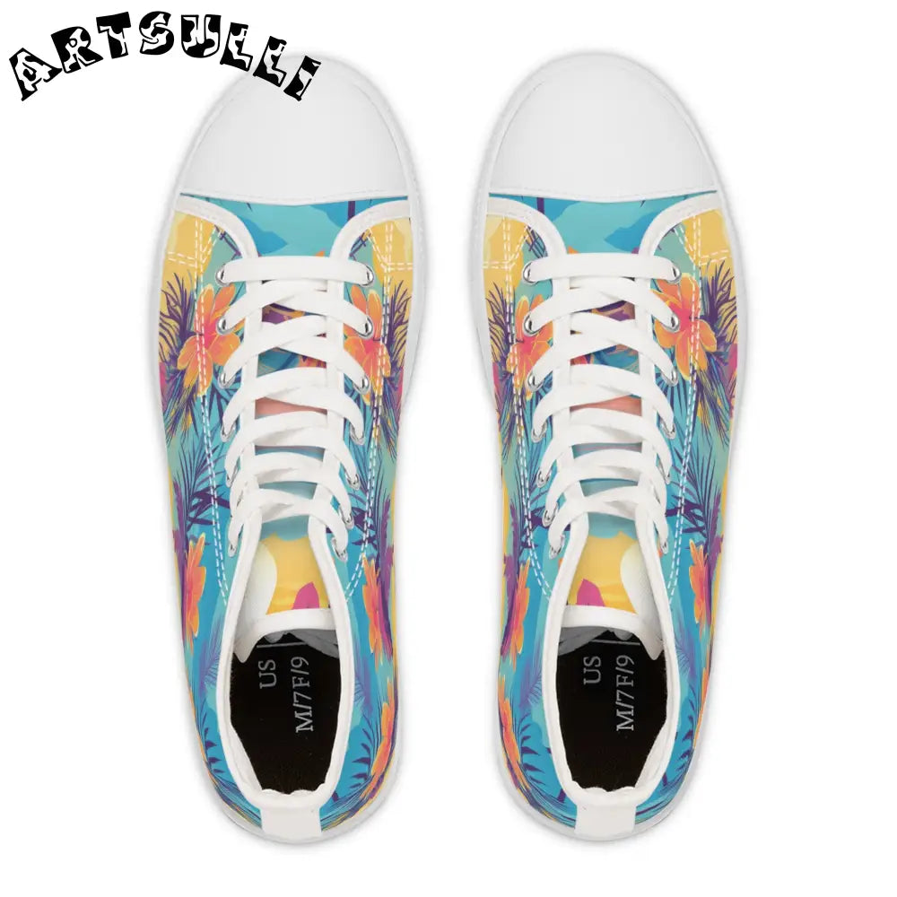 JAKKOUTTHEBXX Sunset Paradise Women’s High Top Sneakers