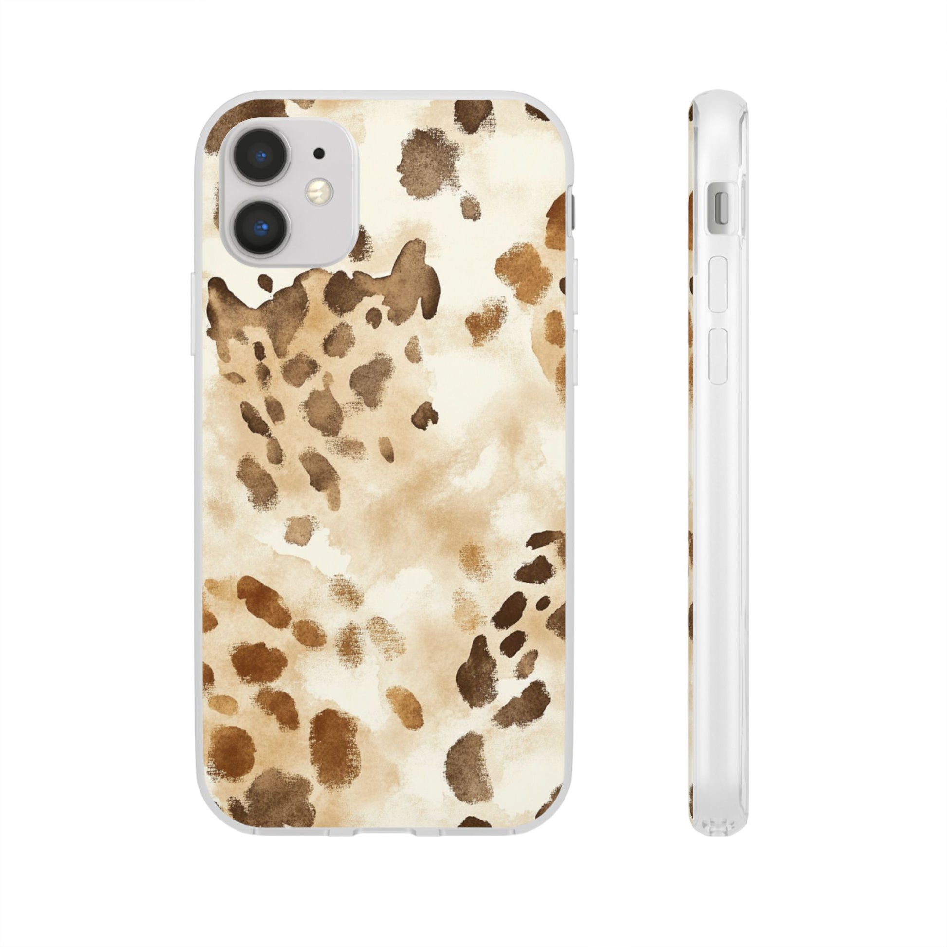 Brown and Beige Watercolor Dalmatian Phone Case, Artsulli - Art is Long, Life is Short, Phone Case, Size, iPhone 11, , , , , 25214937785382676423