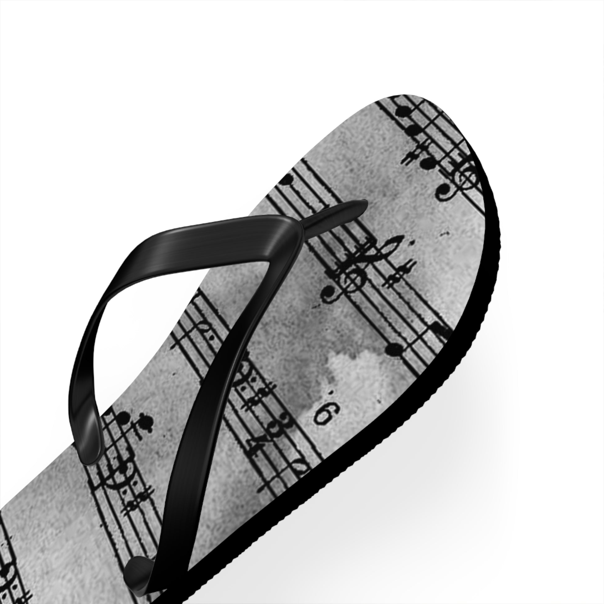 Drip Spill Type Beat Sheet Music Black Flip Flops, Artsulli - Art is Long, Life is Short, Shoes, , , , , , , 
