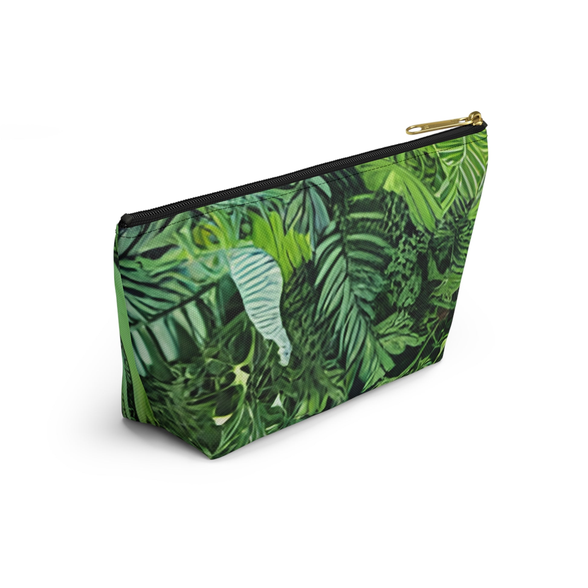 Jungle Zebra Art Accessory Pouch w T-bottom, Artsulli - Art is Long, Life is Short, Bags, , , , , , , 