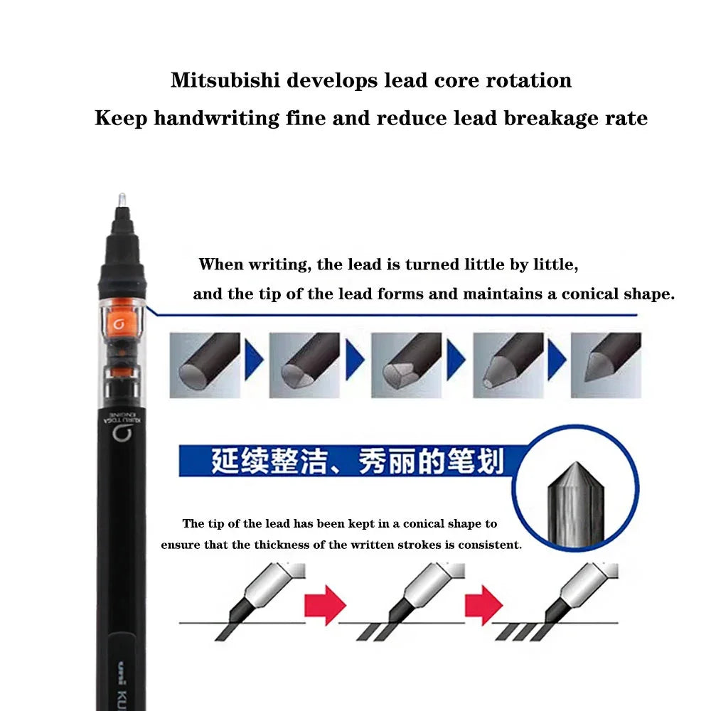 Buy The Best By Artsulli - Art is Long Life Short - UNI Kuru Toga Mechanical Pencil M5-452 Drawing 0.5mm Low Center of Gravity Automatic