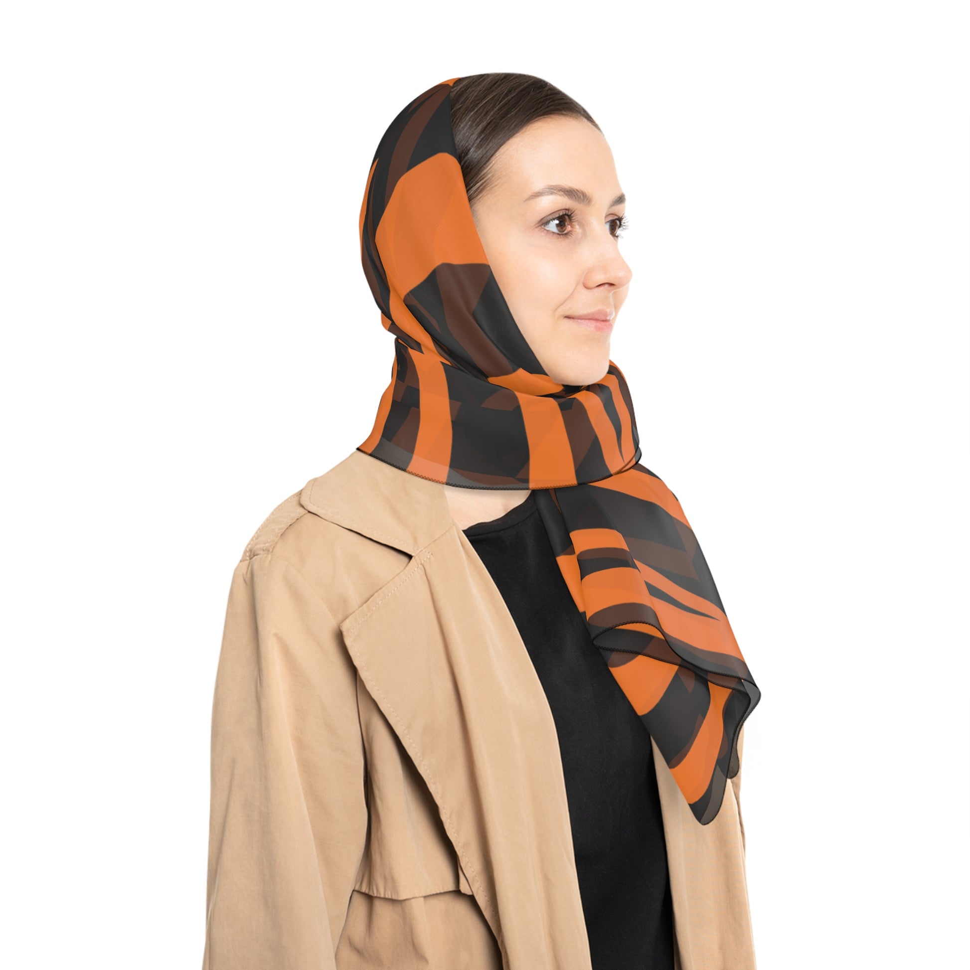 Halloween Zebra Poly Scarf, Artsulli - Art is Long, Life is Short, Accessories, , , , , , , 
