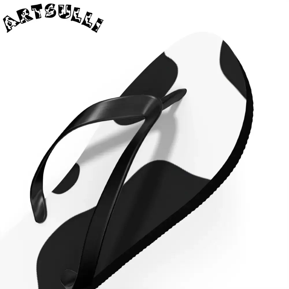 JAKKOUTTHEBXX Cow Print Illustration Printed Flip Flops 2025