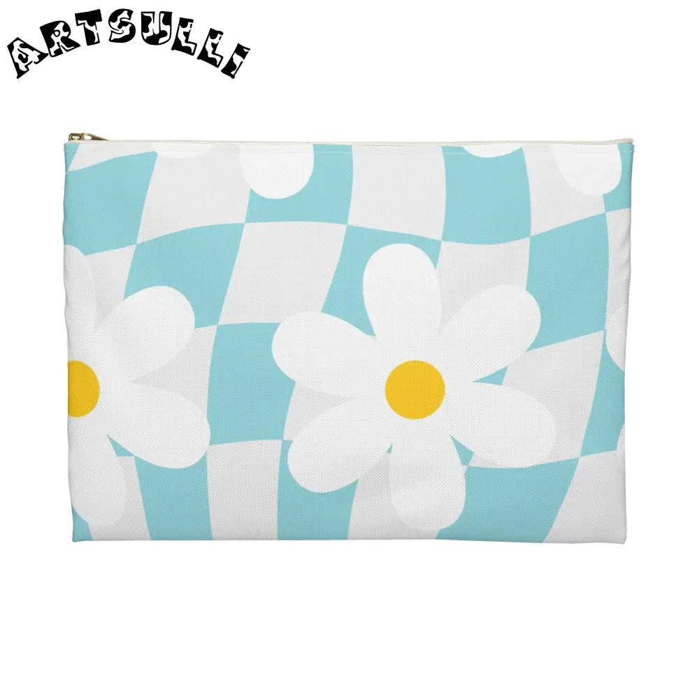 JAKKOUTTHEBXX Trippy Check Garden Accessory Pouch JAKKOUTTHEBXX