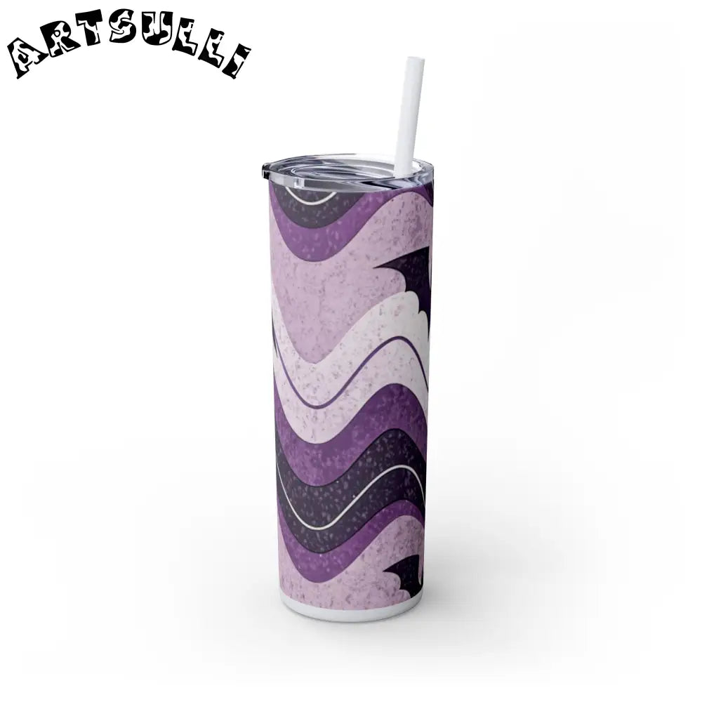 JAKKOUTTHEBXX Bat Wave Skinny Tumbler with Straw 20oz JAKKOUTTHEBXX