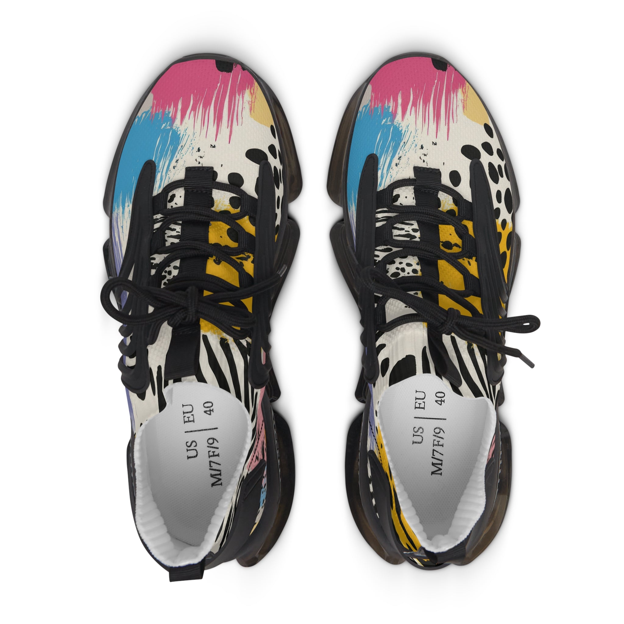 Rae Zebra Rhapsody II Women's Mesh Sneakers, Artsulli - Art is Long, Life is Short, Shoes, , , , , , , 