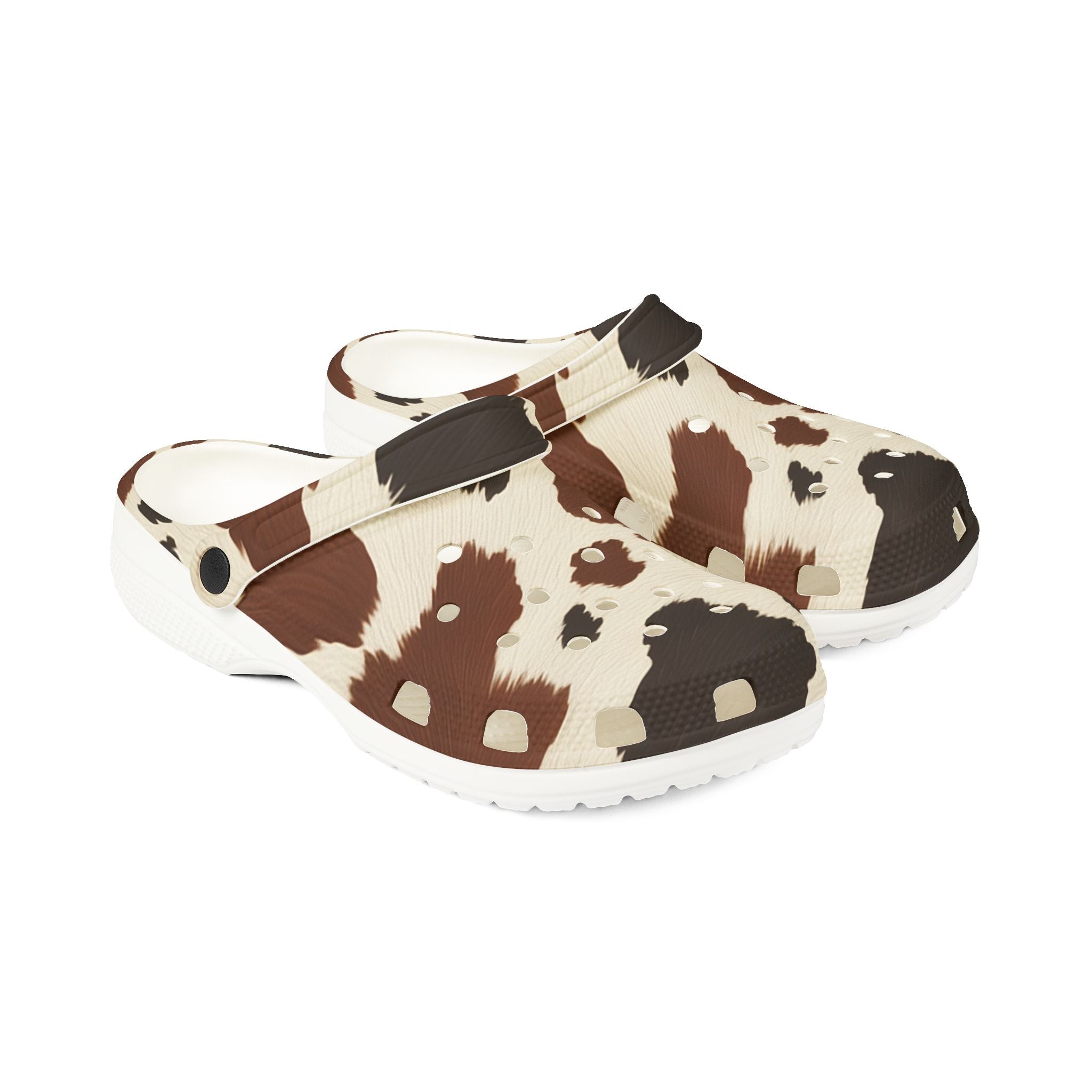 Artisanal Hide Map EVA Foam Rubber Shoes (AOP), Artsulli - Art is Long, Life is Short, Shoes, , , , , , , 