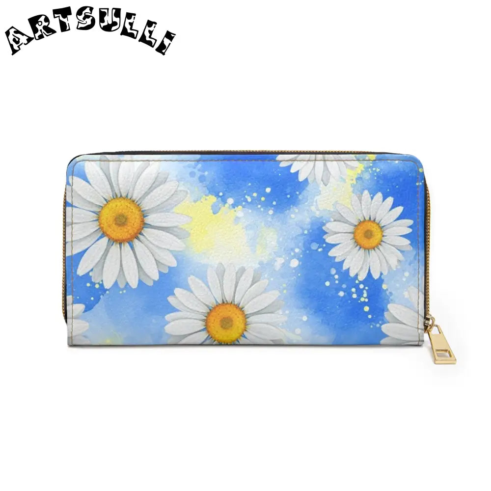 JAKKOUTTHEBXX Daisies Zipper Wallet JAKKOUTTHEBXX Artsulli - Art