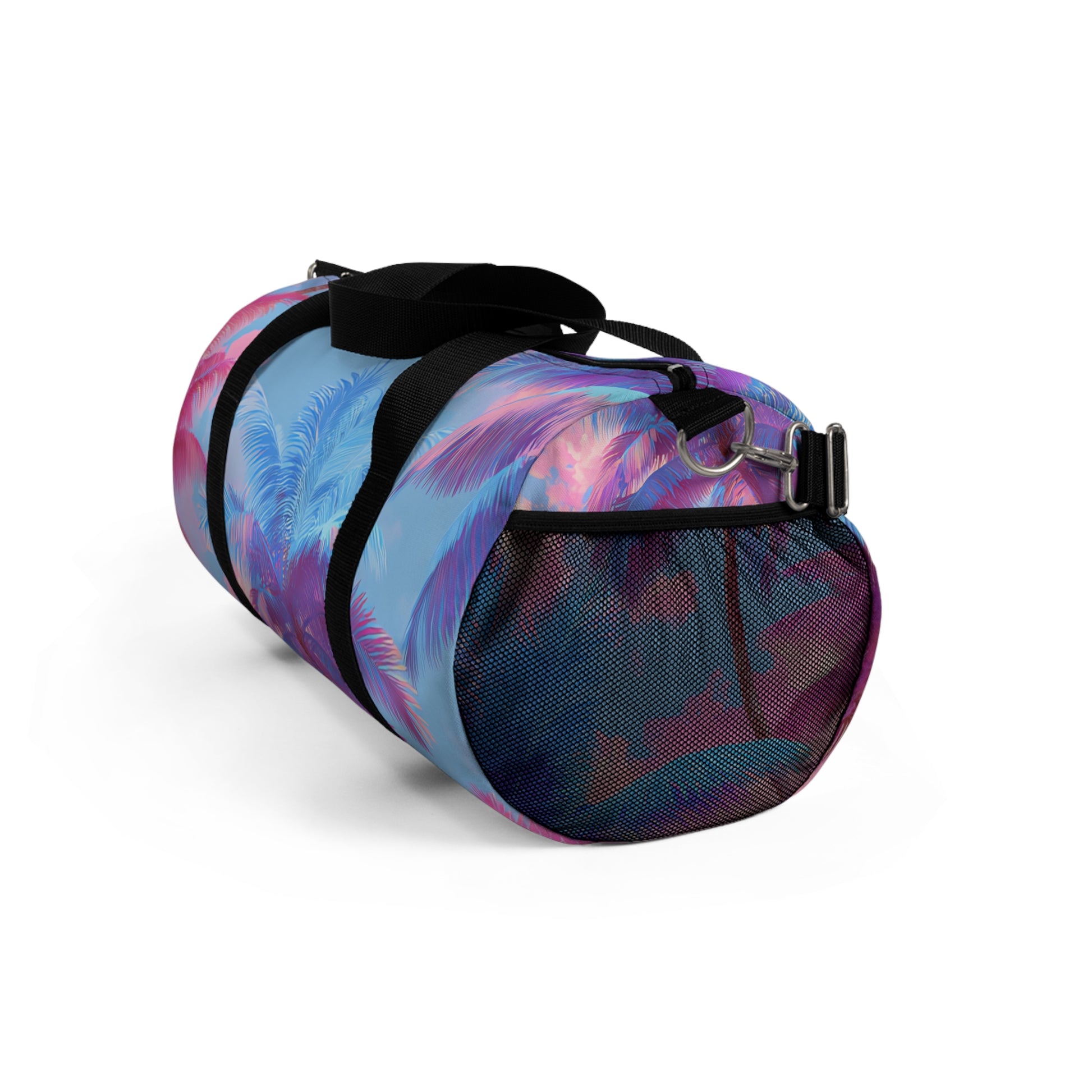 Ethereal Pastel Palms II Blue and Pink Duffel Bag, Artsulli - Art is Long, Life is Short, Bags, , , , , , , 