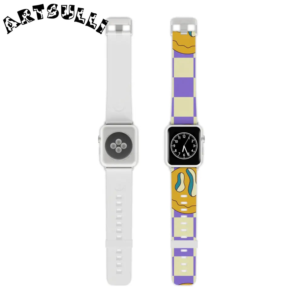 JAKKOUTTHEBXX Trippy Flower Power Motifs Watch Band for Apple Watch