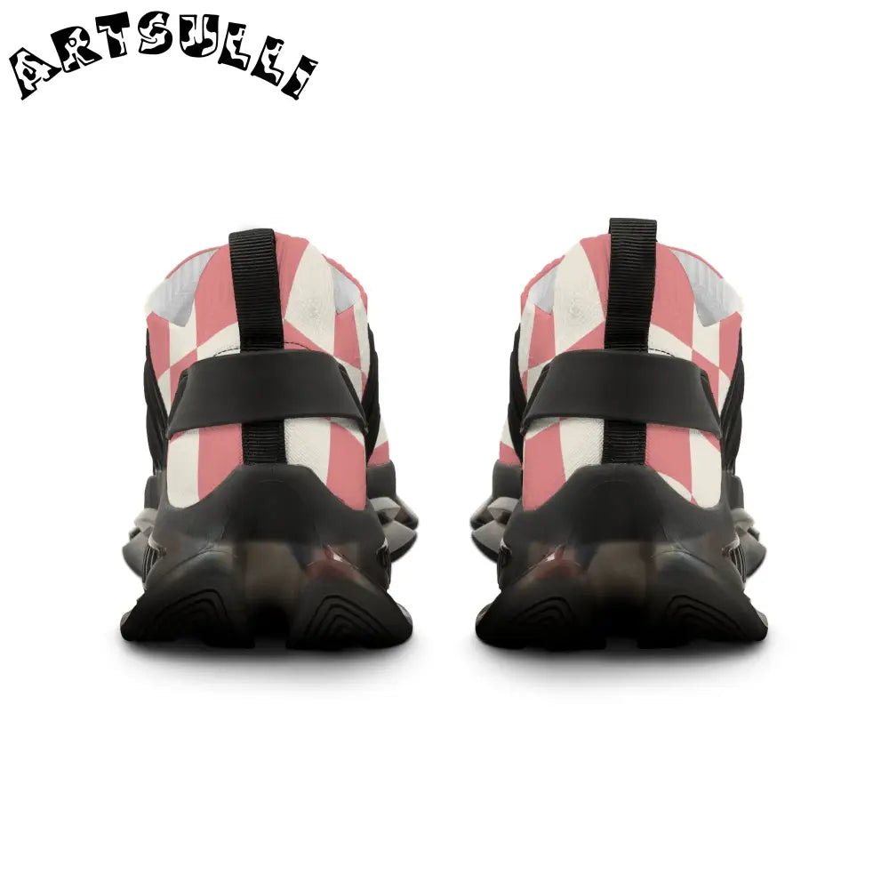 JAKKOUTTHEBXX Retro Checkered Grassland Sprites Men’s Mesh Sneakers