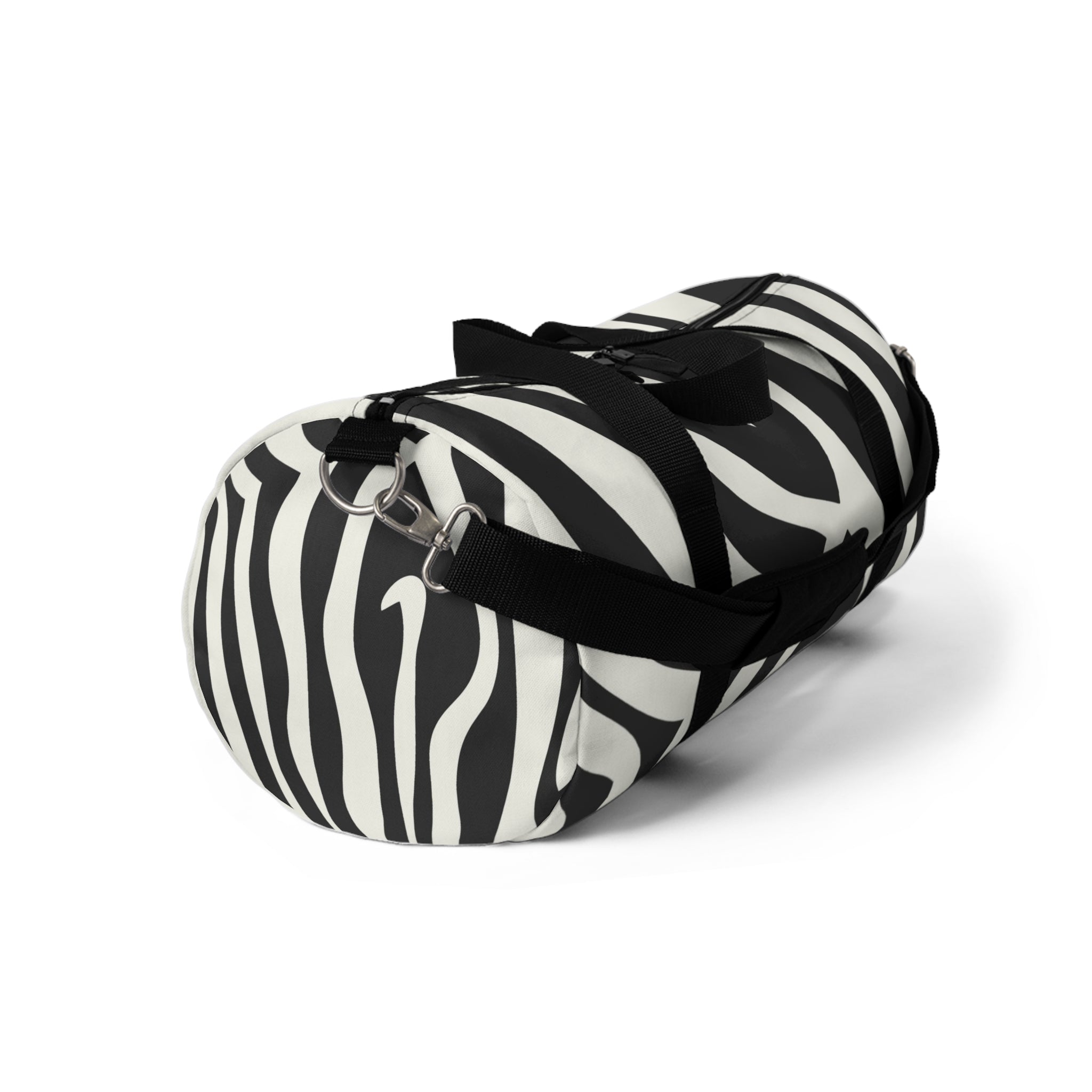 Melting Zebra Stripes Black and White Duffel Bag, Artsulli - Art is Long, Life is Short, Bags, , , , , , , 