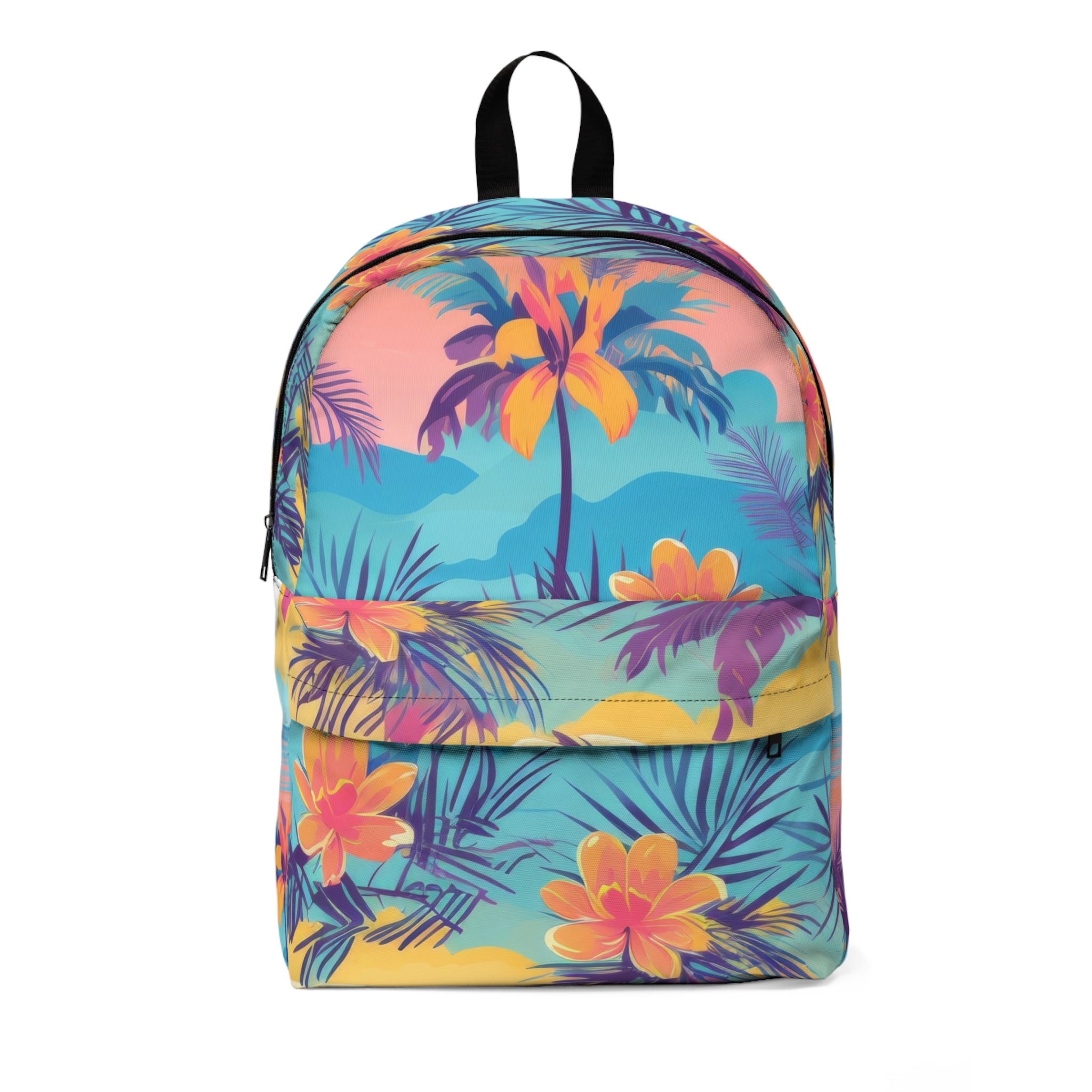Sunset Paradise Unisex Classic Backpack, Artsulli - Art is Long, Life is Short, Bags, Size, One size, , , , , 27783919236213136533