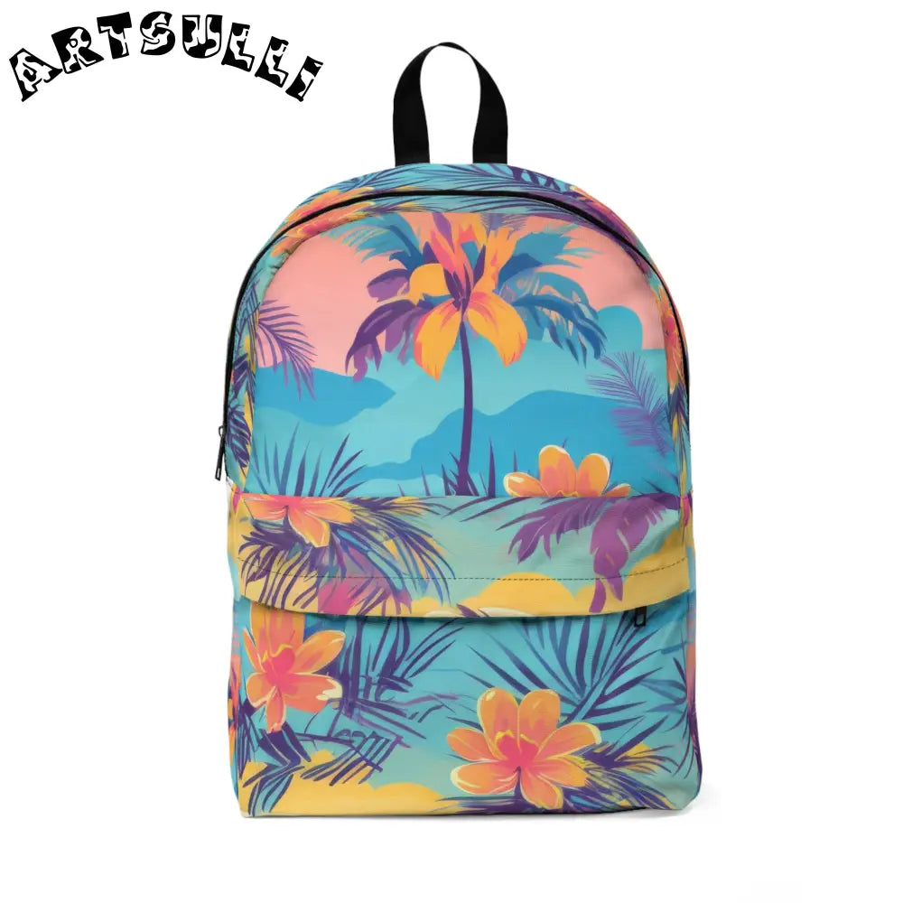 JAKKOUTTHEBXX Sunset Paradise Unisex Classic Backpack JAKKOUTTHEBXX