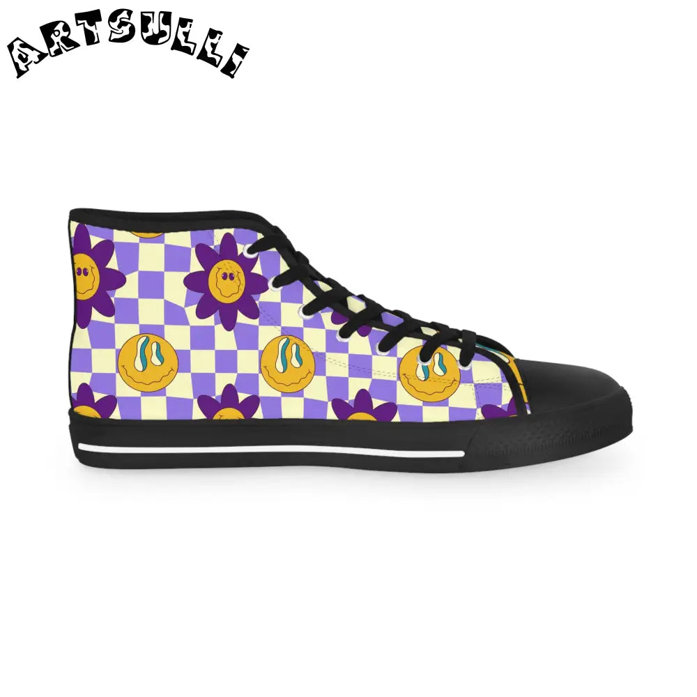JAKKOUTTHEBXX Trippy Flower Power Motifs II Men’s High Top Sneakers