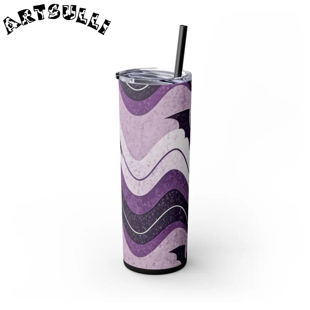 JAKKOUTTHEBXX Bat Wave Skinny Tumbler with Straw 20oz JAKKOUTTHEBXX