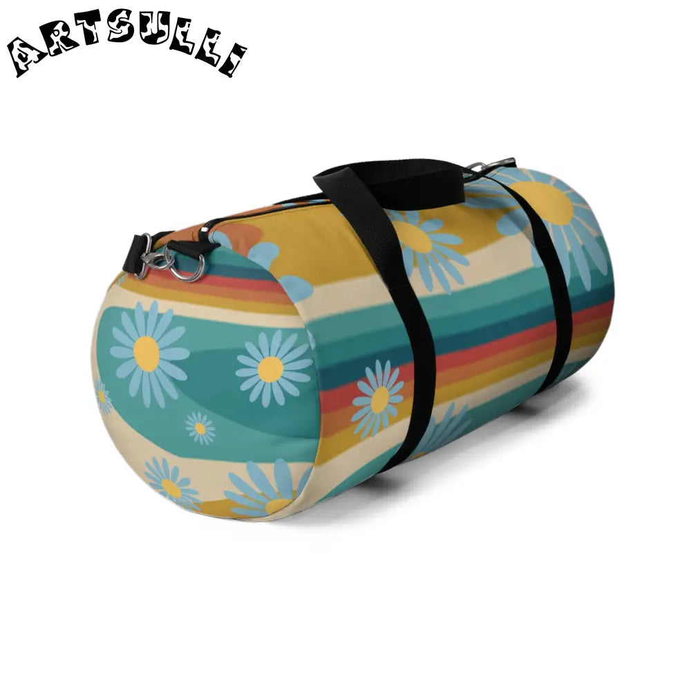 JAKKOUTTHEBXX Psychedelic Floral Hills Multi-Color Duffel Bag