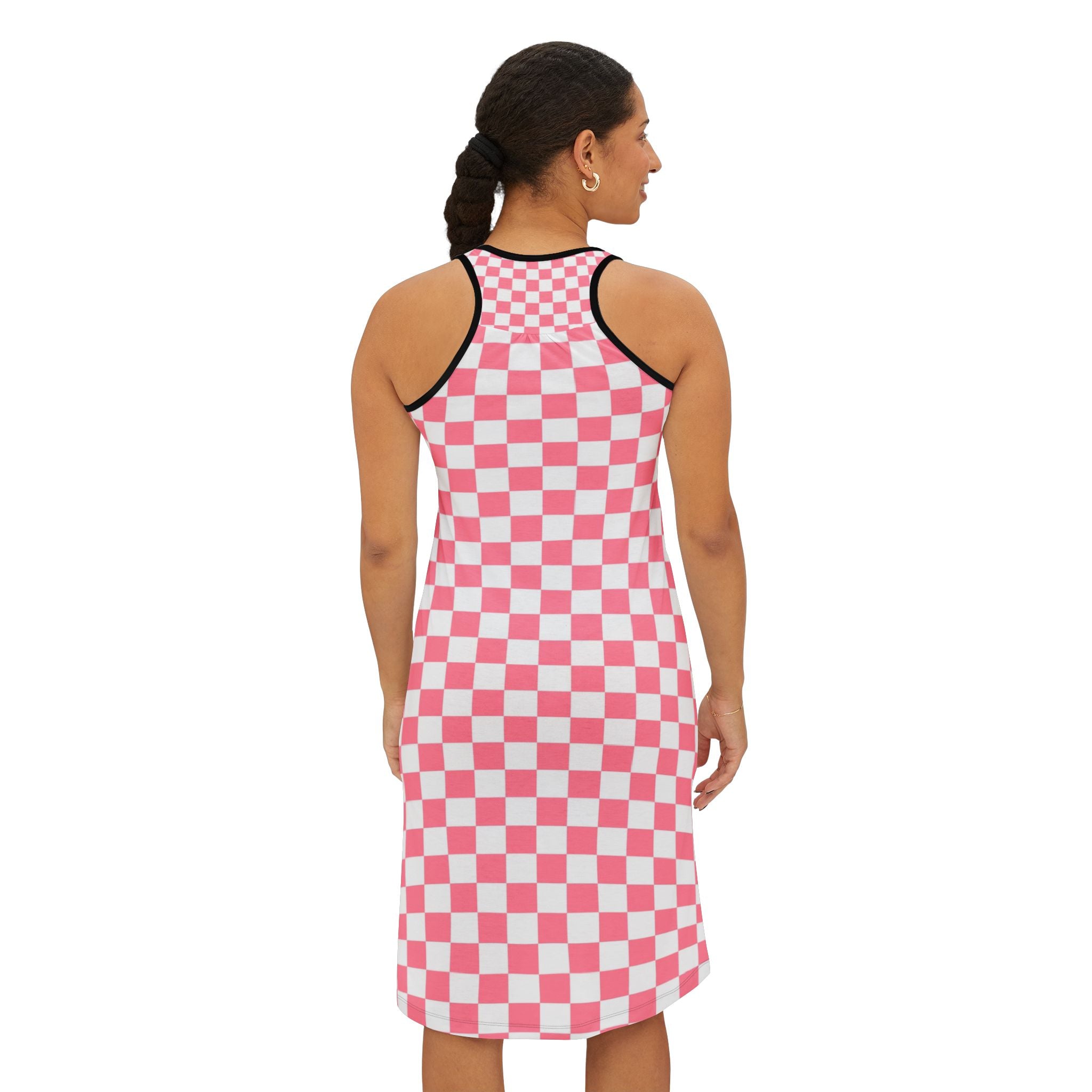 Brigandine Checkered Scene Women's Racerback Dress (AOP)
