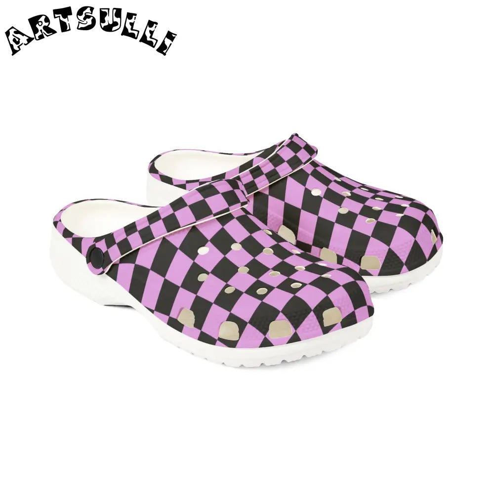 JAKKOUTTHEBXX Pixel Punk Vision EVA Foam Rubber Shoes (AOP)