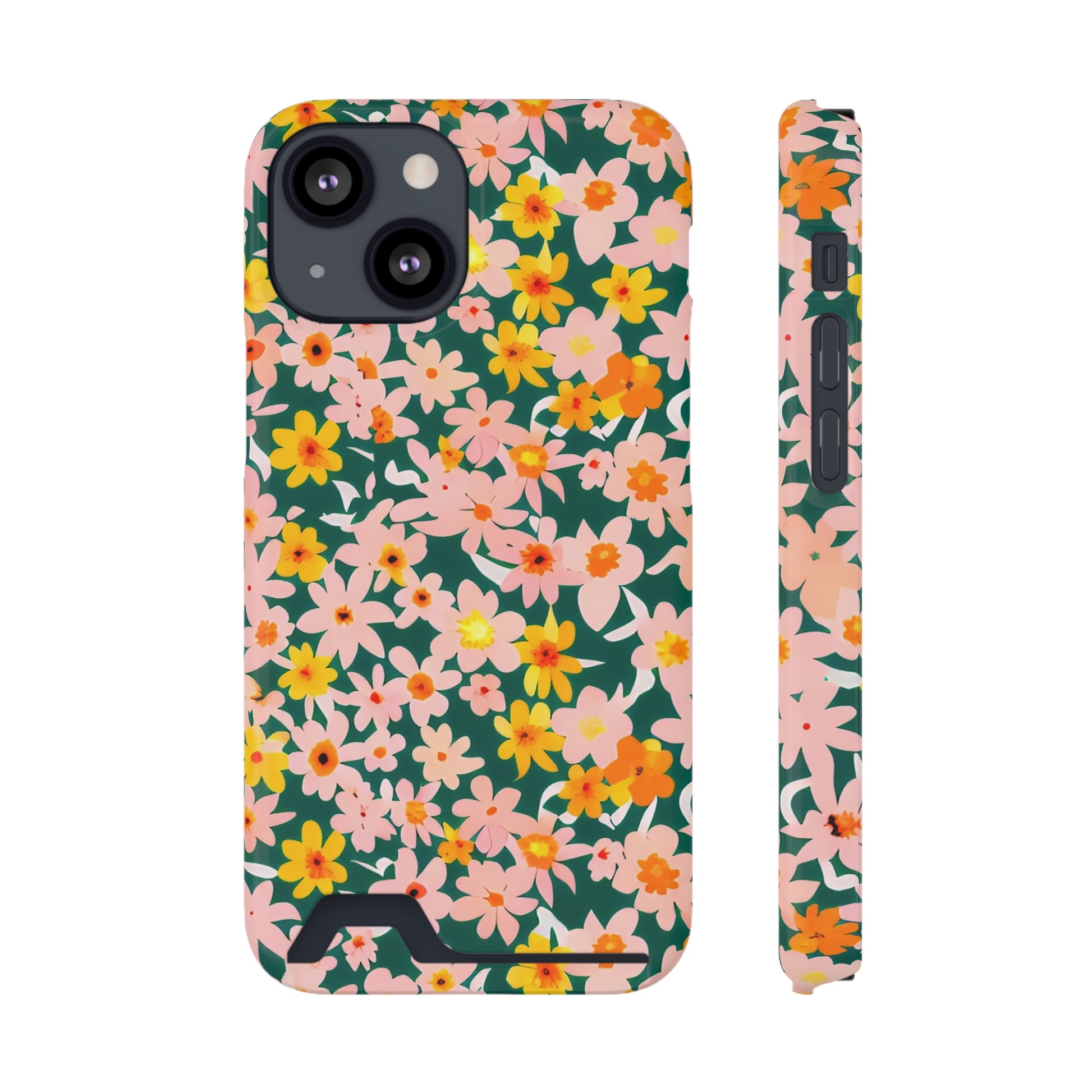 Phone Case With Card Holder, Artsulli - Art is Long, Life is Short, Phone Case, Size, iPhone 13 Mini, Surface, Glossy, Shape, With gift packaging, 18452860862813820762