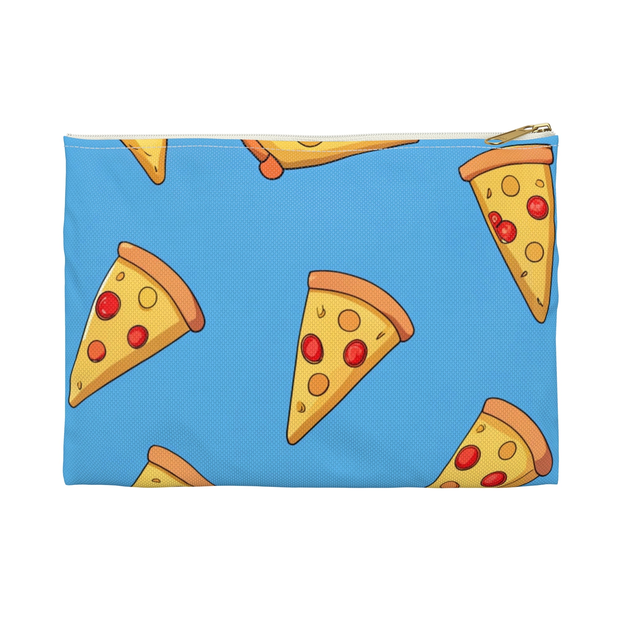 Blue Pizza Dreamscape Accessory Pouch, Artsulli - Art is Long, Life is Short, Bags, Size, Small, Color, White zipper, , , 33862596853765201726
