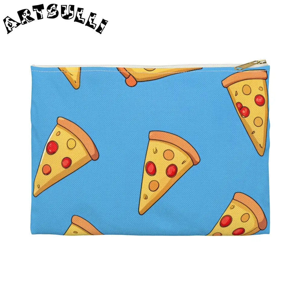 JAKKOUTTHEBXX Blue Pizza Dreamscape Accessory Pouch JAKKOUTTHEBXX