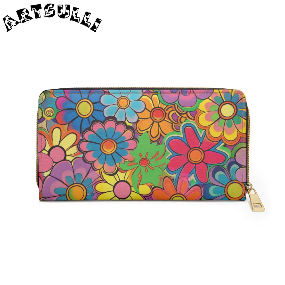 JAKKOUTTHEBXX Chromatic Daisy Dream II Zipper Wallet JAKKOUTTHEBXX