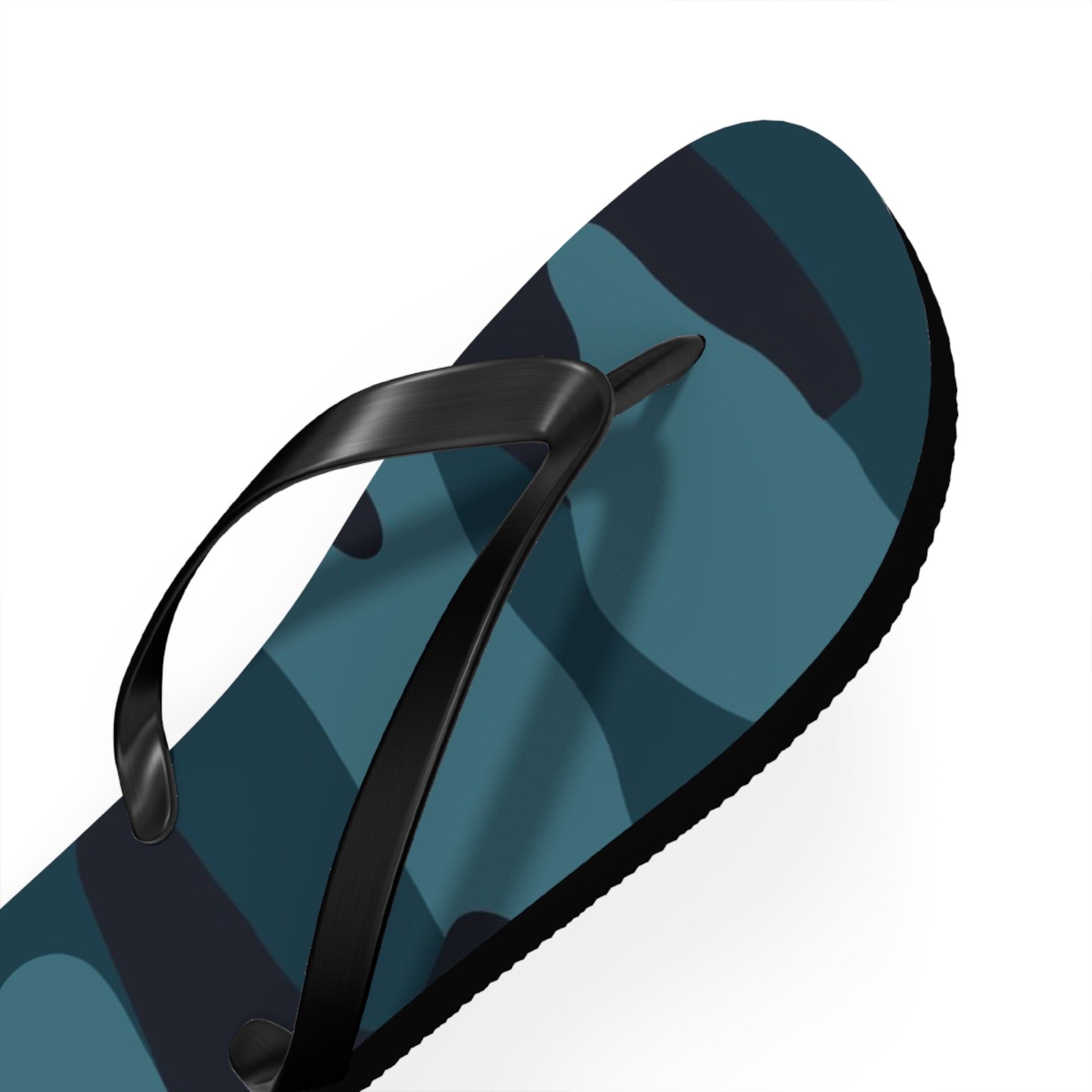 Blue Camouflage Flip Flops, Artsulli - Art is Long, Life is Short, Shoes, , , , , , , 