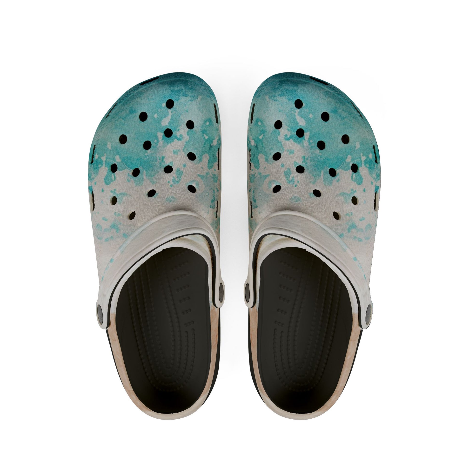 Seashore EVA Foam Rubber Shoes (AOP), Artsulli - Art is Long, Life is Short, Shoes, Size, US 6 (Women's), Color, Black, , , 32689215141642591983