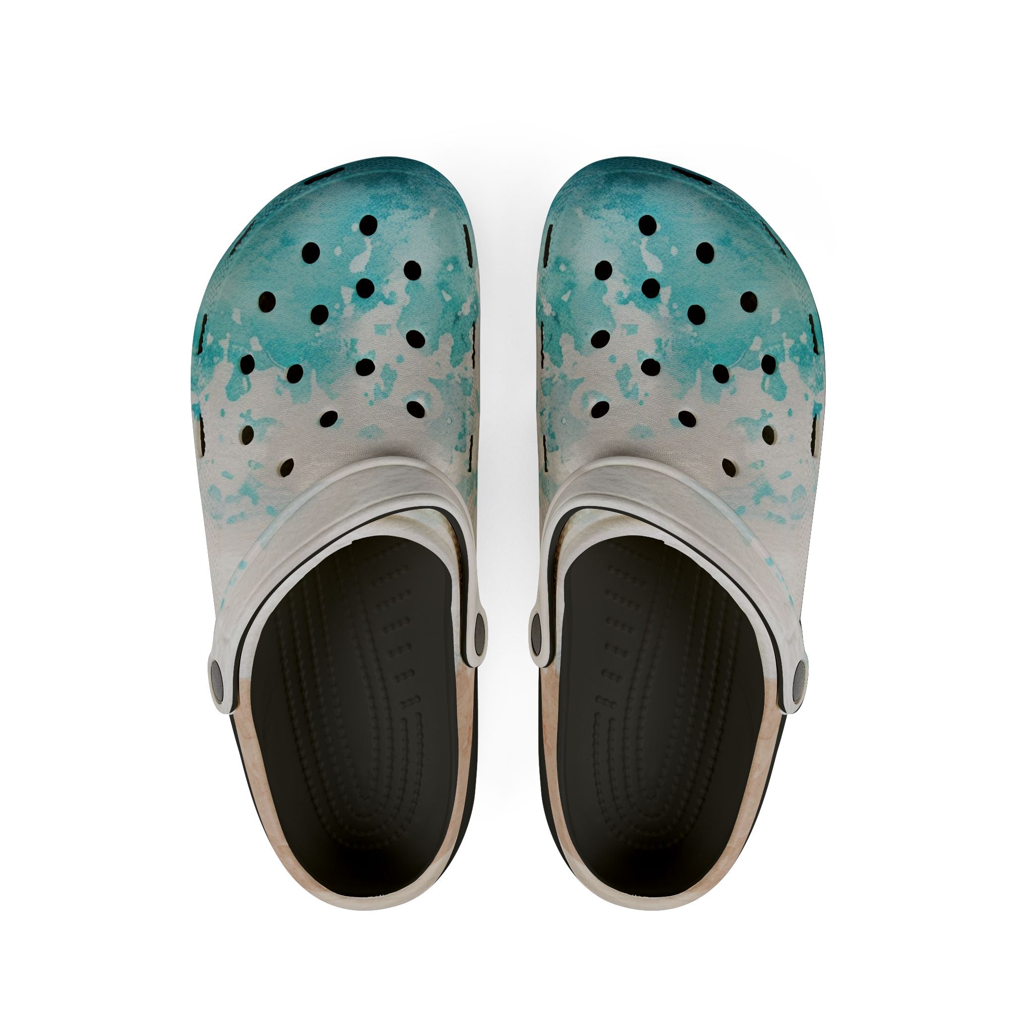 Seashore EVA Foam Rubber Shoes (AOP), Artsulli - Art is Long, Life is Short, Shoes, Size, US 6 (Women's), Color, Black, , , 32689215141642591983
