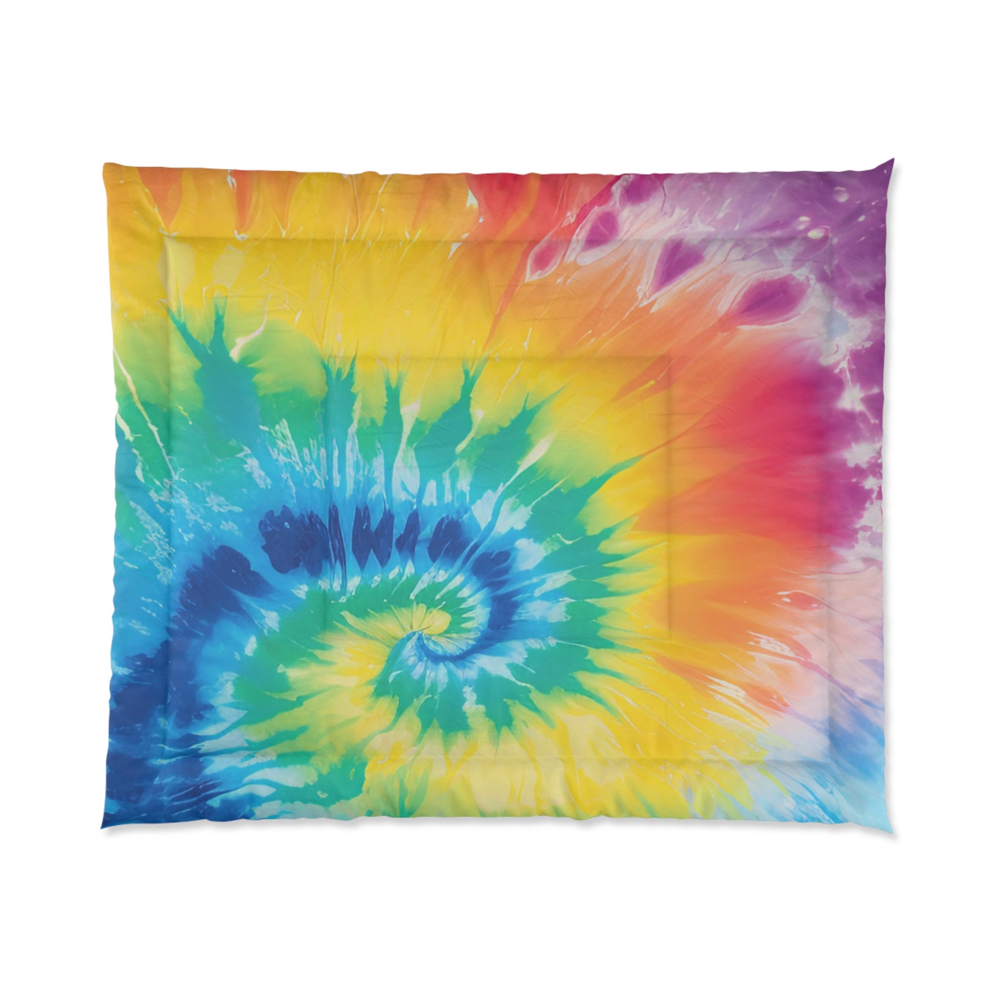 Tie Dye Comforter, Artsulli - Art is Long, Life is Short, Home Decor, Size, 104" × 88", , , , , 15295713728381408830