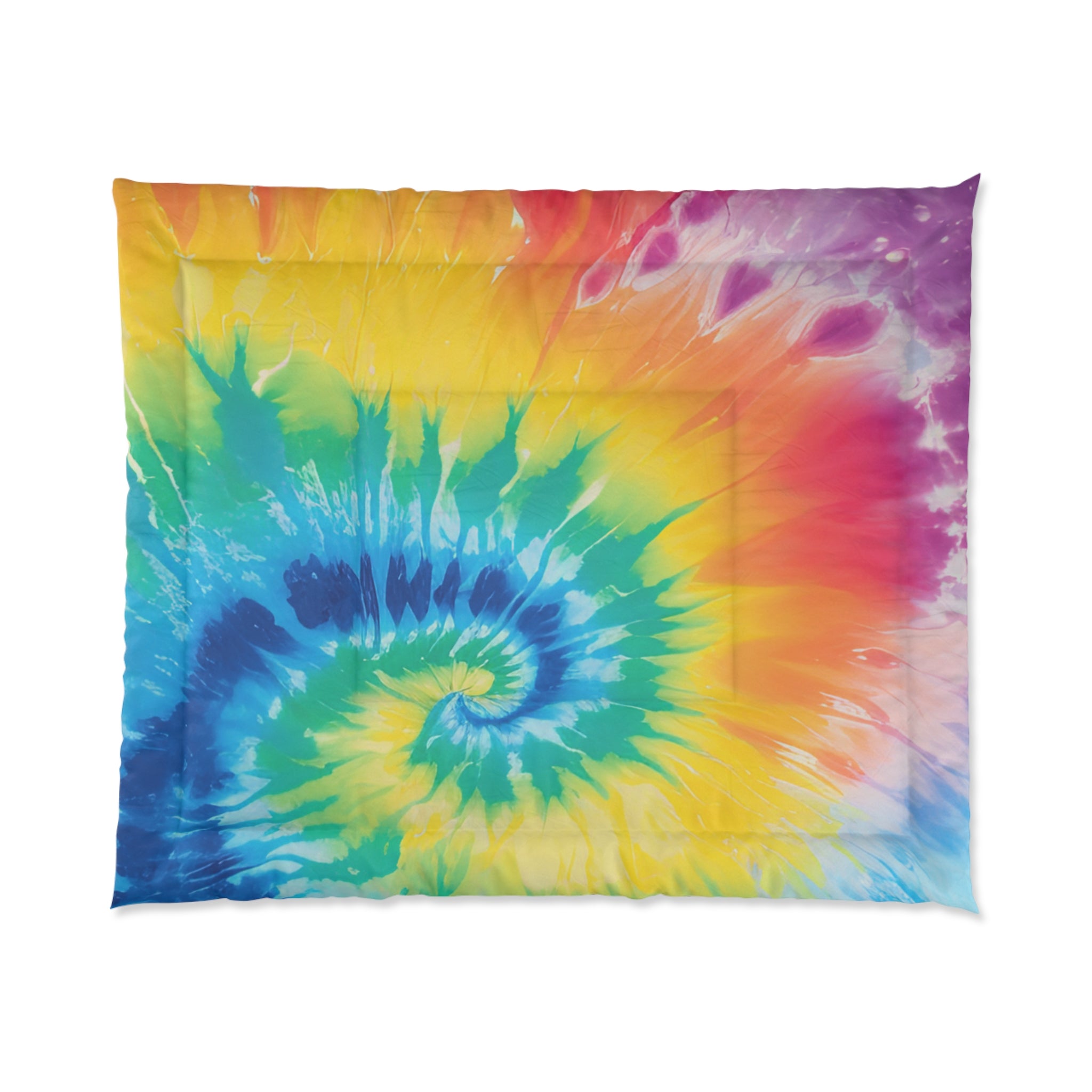 Tie Dye Comforter, Artsulli - Art is Long, Life is Short, Home Decor, Size, 104" × 88", , , , , 15295713728381408830