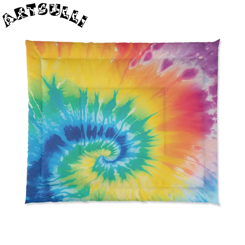 JAKKOUTTHEBXX Rainbow Tie Dye Art Blanket 2025
