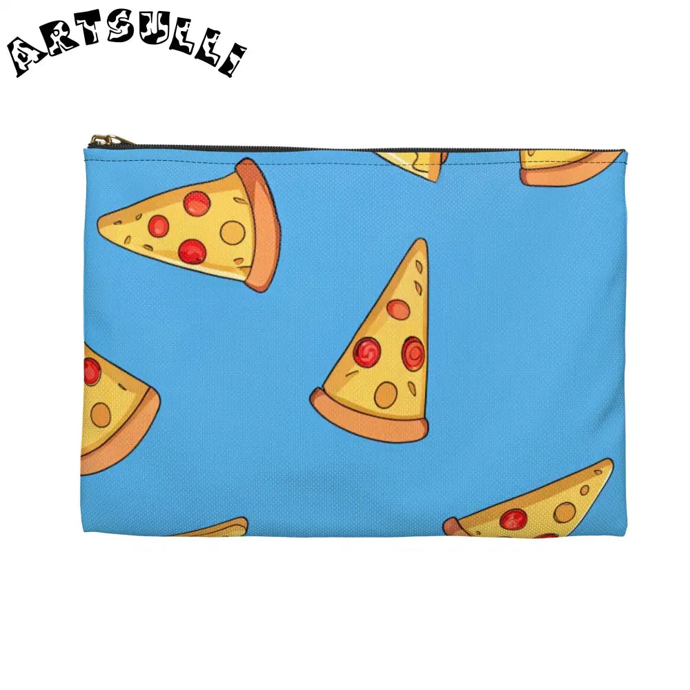 JAKKOUTTHEBXX Blue Pizza Dreamscape Accessory Pouch JAKKOUTTHEBXX