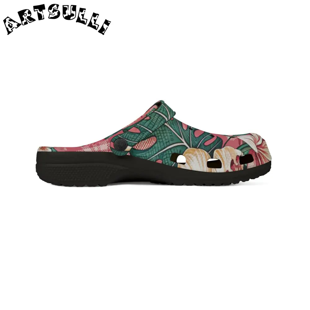 JAKKOUTTHEBXX Plaid x Floral Red and GreenEVA Foam Rubber Shoes