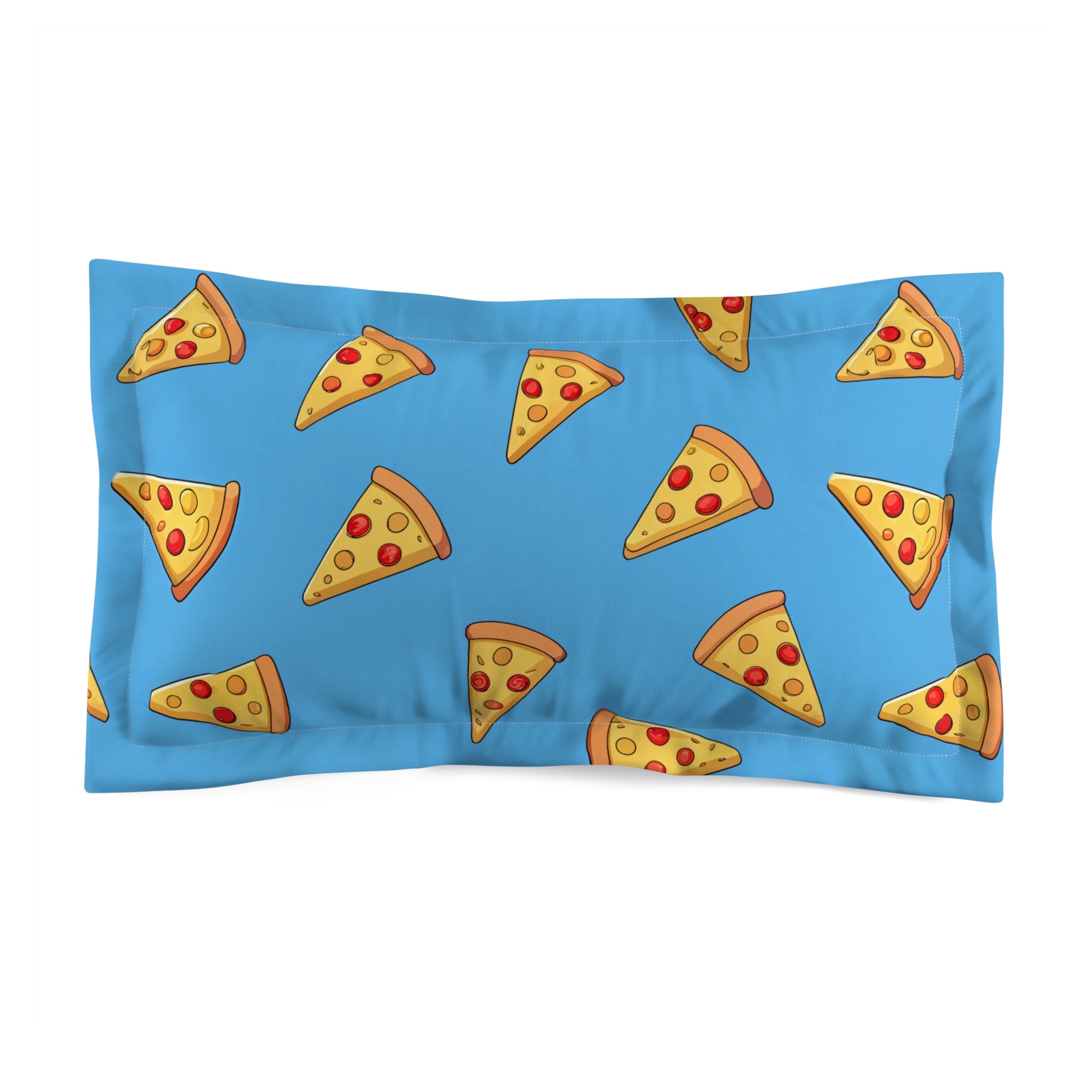 Blue Pizza Dreamscape Microfiber Pillow Sham, Artsulli - Art is Long, Life is Short, Home Decor, Size, King, , , , , 51358848682237264134