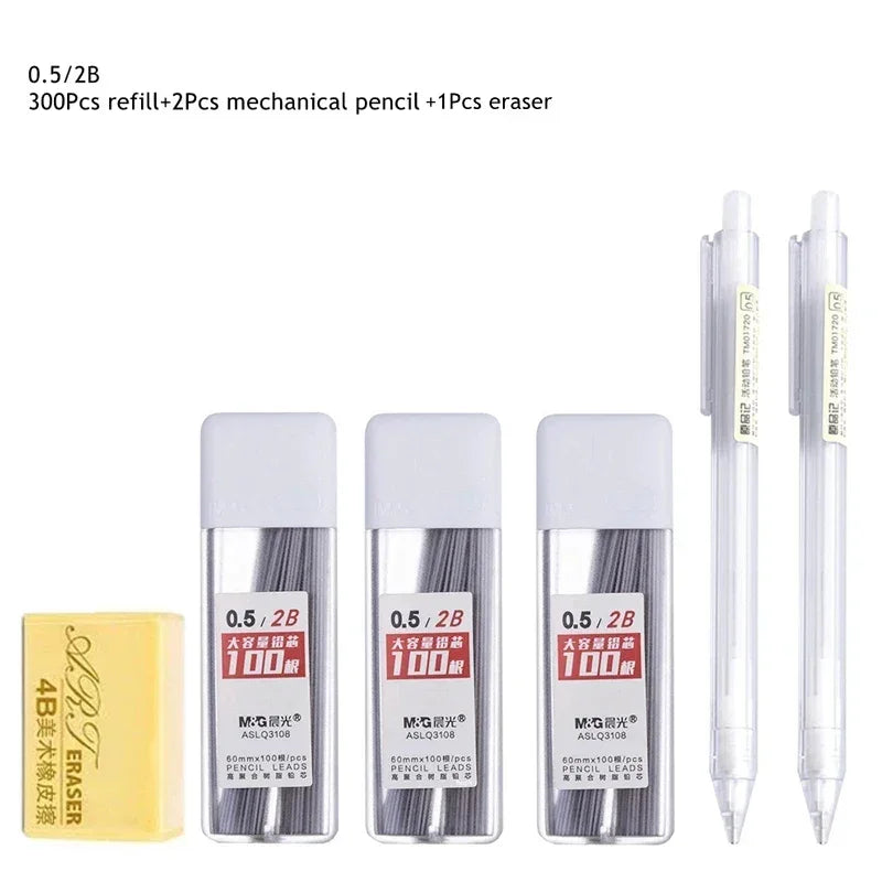 Buy The Best By Artsulli - Art is Long Life Short - 0.5/0.7mm Automatic Pencils Set HB/2B Refill Mechanical Pencil For Drawing Sketching